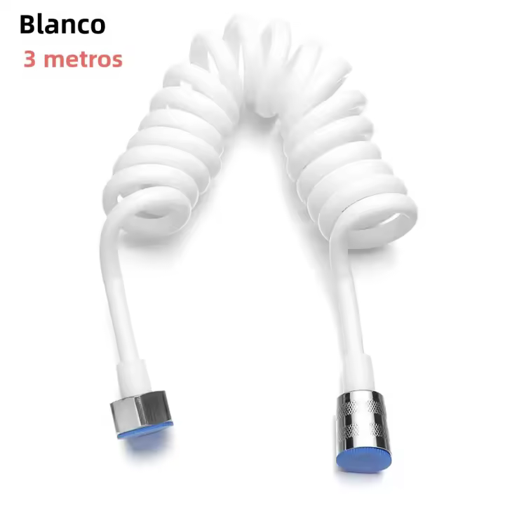 Caño De Baño Flexible De 1.5/2/3 Metros Antidesatornillado Para Teléfono Línea De Agua Conecta Tubo Sprayer De Ducha Bidé Instalación Sencilla Plomería - 1