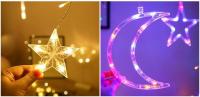 Curtain Lights LED 3.5m Faraón Estrella Navidad Exterior Para Ventana Boda Fiesta Interior Decoración Hogar Cadena De Luces 220V - details 7