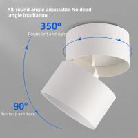 Spotlight Ajustable De Ángulo Para Exterior Pasillo Corredor 220V Luz Atmosfera Brillante Y Oscura Instalación Autónoma Material De Aluminio - details 6