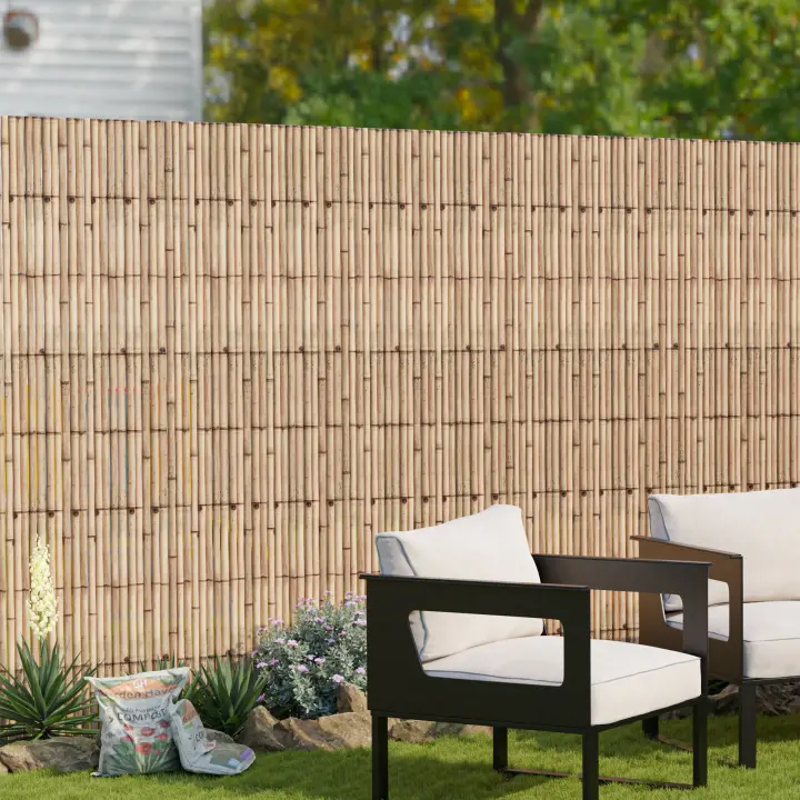 Cañizo Allzio privacidad con la estera de jardín de caña 300 x 200 cm - Color natural [casa.pro] - 1