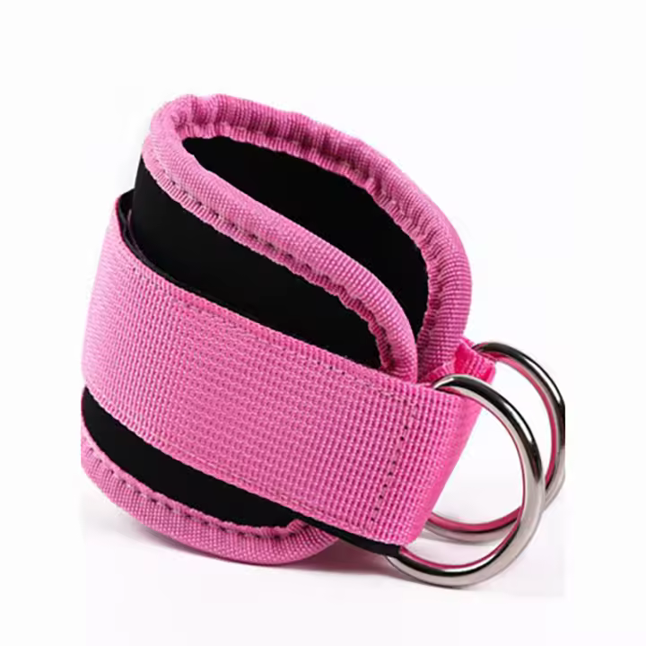 Tirantes De Tobillo Ajustables Para Fitness Con Anillas D-Ring Soporte De Entrenamiento De Musculosidad En El Gimnasio Deportes Seguridad Abductores De Pierna Material Nylon - 1