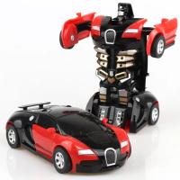 Mini Juguete De Coche 2 En 1 Transformación Automática De Robot Para Niños Modelo De Coche De Plástico Sin Batería Regalo Ideal Para Edades 4-12 - details 9
