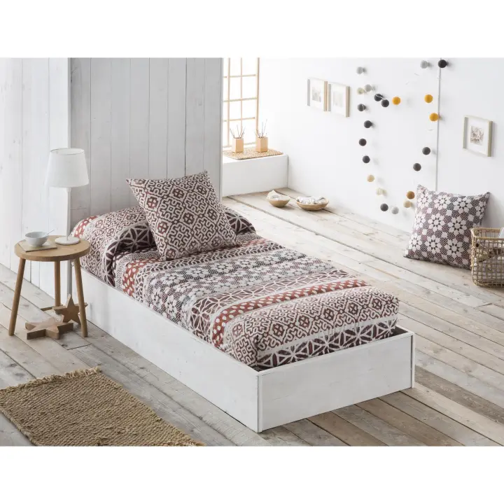 JVR - Edredón Ajustable modelo ETNIC - Tejido 100% Algodón - Estampado digital - Fabricado en España - Cama 80/90/105/135/150 - 1