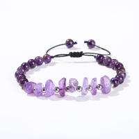 3 PCS Pulsera Vintage Con Cuentas Suaves De Colores Azul/Morado Para Mujer Estilo Geométrico Moda Casual - details 2
