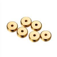 20Pcs/lot Perlas De Acero Inoxidable Para Joyería DIY Tamaños 3-10 Mm Círculo Plano Con Agujero Grande Accesorios De Joyería - details 6
