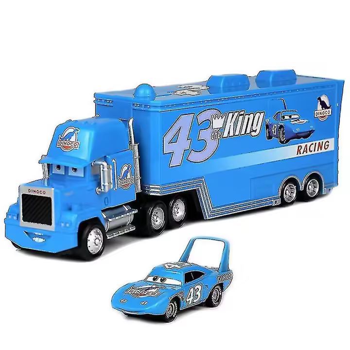 Cars 2 3 Movie Mcqueen The King Chick Hicks Mack Truck Uncle Truck Sports Car Toys Set Kids Boys Birthday Gifts - 1