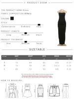 Vestido Maxi Sin Mangas Para Mujer Kliou Elegante Clásico Para Banquete Vestido Conciso Ajustado Corporal Vestido De Noche De Verano De Polyester Y Spandex - details 0