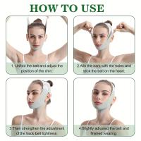 Cinta Reductora De Cara Reutilizable Para Mujeres Modeladora De V Line Levantamiento De Mandíbula Y Patoleta Herramienta De Masaje Facial Para Cuidado De La Piel Belleza - details 1