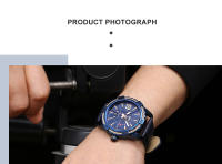 Reloj De Pulsera De Cuarzo NAVIFORCE Militar Deportivo Para Hombres Con Mostrador De Fecha Y Luz Táctil Resistente Al Agua De Cuero Reloj De Moda Casual - details 9