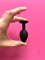 Joya Anal AFTERDARK  Talla S. Silicona Premium Segura. Punta Redondeada y Base con Joya . 7.5 cm x 2.6 cm - details 2