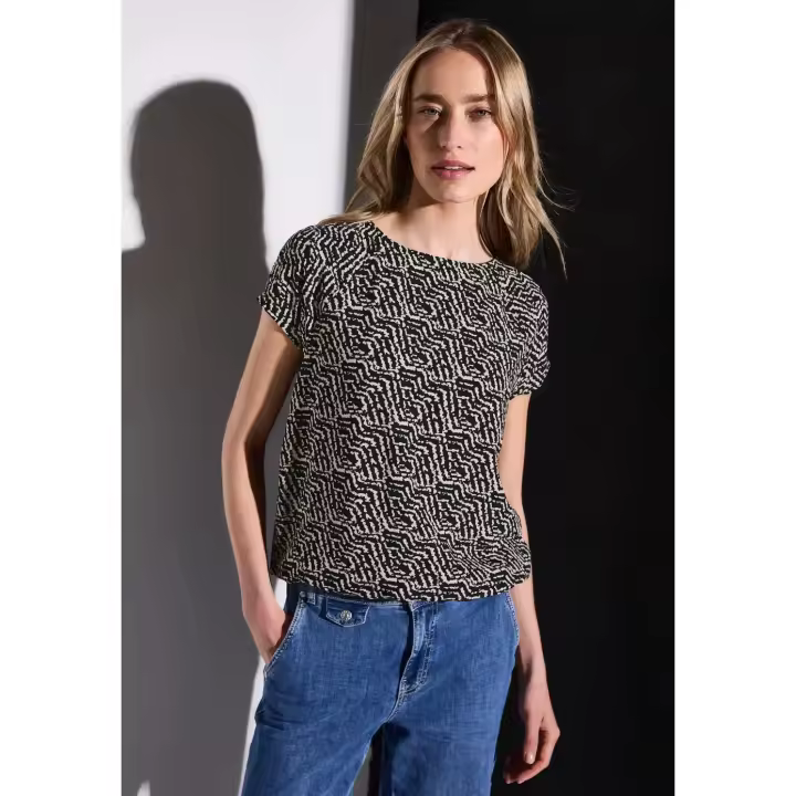 Street One Mod. PS323168 - Camiseta estampada con dobladillo elástico para mujer - 1