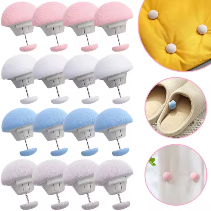 4-8PCS Clip De Cama Con Botón De Desbloqueo Clip De Sujeción Para Funda De Edredón Anti Deslizamiento Gancho Para Edredón Y Fundas De Edredón - 1