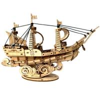Puzzle 3D De Barco De Madera Ocean Sailing Modelo Escala Kit De Modelado DIY Regalo De Artesanía Decoración Para El Hogar Juguete Mecánico Regalo De Cumpleaños O Navidad - details 1