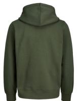 Jack & Jones Hombre Chaqueta con Cremallera y Capucha Bolsillos Canguro Logo Bordado Suave y Cálida Otoño Invierno 12264580 - details 1