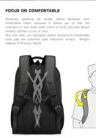 Mochila Grande De Alta Capacidad Con Garantía De Vida Para Laptop De 15.6 Pulgadas Mochila Antirrobo Para Hombres Bolsa Escolar De Viaje Con Compartment Interior Y Cinturón De Alivio De Presión - details 8