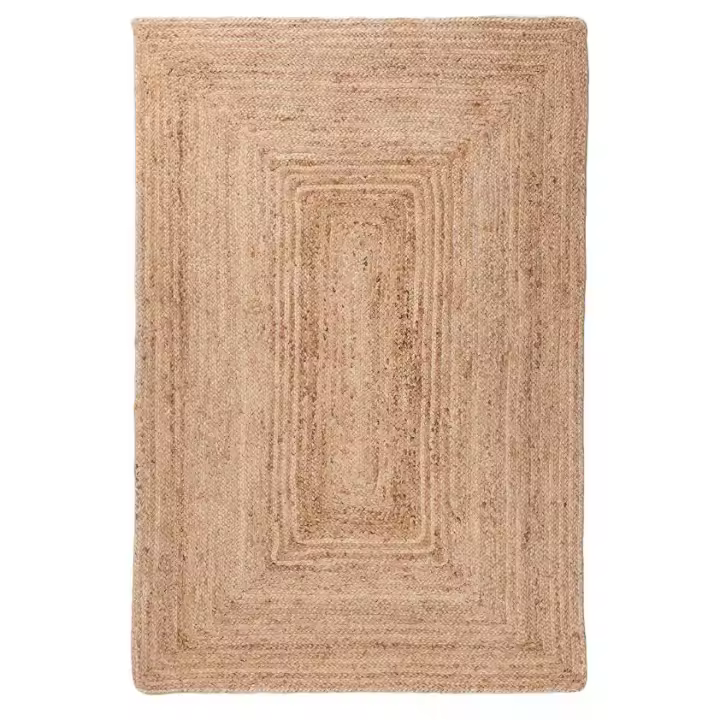 Alfombra de yute trenzado 70 x 220 cm -Diseño bohemio y minimalista, ideal para salón o comedor, natural y resistente de la marca Origen - 1