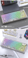 Teclado Mecánico Inalámbrico Attack Shark K75 RGB Con Retroiluminación Multicolor 3 Modos 2.4g BT Recargable Transparente Intercambiables Para PC Y Laptop - details 12
