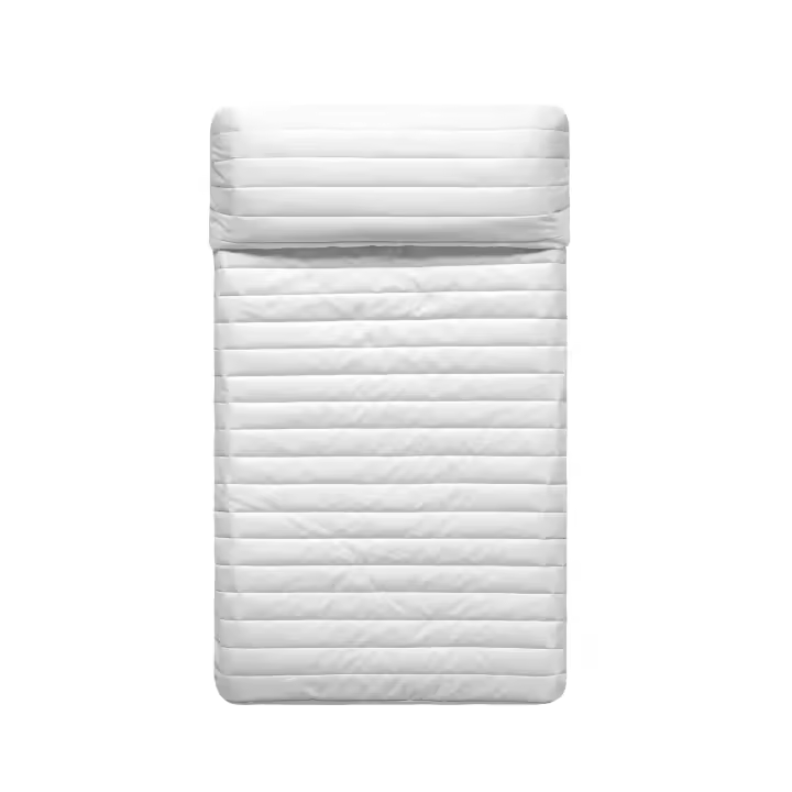 Happyfriday- Dash Colcha Cuna (100x130 cm) Blanco, Colchas infantiles 100% Algodón (exterior) 100% Poliéster (relleno), calidad de 150 hilos, Fabricado en España - 1
