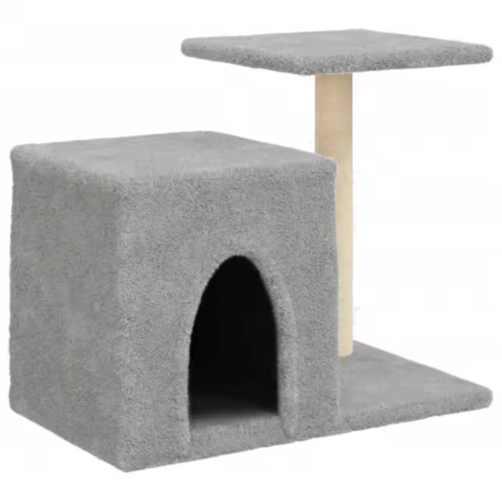 Rascador para Gatos con postes de ISAL gris Claro 50,5 cm - 1