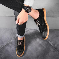 Zapatos De Cuero Genuino Para Hombre Zapatos De Negocios Retro Zapatos Formales Talla Grande De Alta Calidad Zapatos Casuales Con Diseño De Brogues - details 14