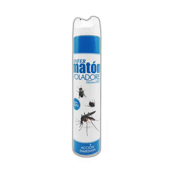 Vinfer Matón Insectos Voladores V805. Insecticida de acción inmediata. Especialmente efectivo contra moscas y mosquitos. Aerosol 750ml - 1