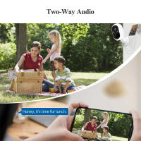 Cámara De Seguridad Inalámbrica Exterior 2K 3MP Con Luz De Luces Y Silbato Sirena Audio Bidireccional Impermeable Cámara IP WiFi Con Batería - details 5