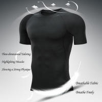 Camiseta De Compresión Para Hombre Fitness Workout Con Estampado De Anime Sport Típica De Gimnasio Secado Rápido Top Tee Verano - details 15