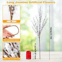 Jazmín Artificial Para Boda Novia Decoración De Mesa Fiesta Navidad Año Nuevo Vaso Hogar Jardín DIY Regalo Exposición Al Aire Libre Estilorama - details 5