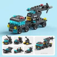 Bloques De Construcción Clásicos Combinables Policia Ambulancia Militar Tanques Avión Set De Bolsa 6 Formas Juguete De Bloques De Plástico Para Niños - details 5