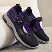 Zapatos Casuales Para Mujer Transpirables De Malla Suave Antideslizantes Ligeros Con Velcro Para Caminar Correr Diario Todas Las Estaciones Zapato Versátil - details 8