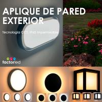 FactorLED Aplique de Pared Exterior 18W, 1800Lm, IP65 Impermeable, Lampara Pared Moderno, Luz Seleccionable 3000K 4000K o 6000K, ideal para jadin, terraza, porche, garaje o patio - details 0