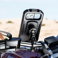 Soporte Impermeable Para Móvil De Motocicleta Para Smartphone De 4.7-6.8 Pulgadas Montura Espejo Retrovisor Antivibración Con Pantalla Táctil - details 3