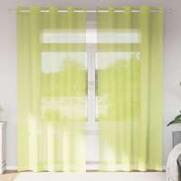 vidaXL Cortinas de gasa con ojales 2 uds 140x245 cm en color Gris claro/Marrón/Gris oscuro y más | protección solar decorativa para ventanas hogar oficina dormitorio fácil de instalar - details 4