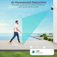 Cámara De Seguridad IP 8MP 4K Wifi Con Detección De Humanos AI Cámara De Pared Bala 2MP Visión Nocturna Color CCTV Exterior ICSee - details 3
