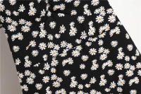 Vestido Mini De Verano Para Mujer Estampado Floral Chiffón Casual Cintura Natural Manga Larga Suelta Cierre De Cremallera - details 15