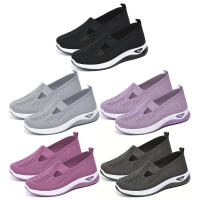 Zapatos De Verano Para Mujer Transpirables De Malla Suela Antideslizante Casual Plataforma Ligera Slip on Para Caminar - details 6