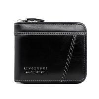 Cartera De Cuero Para Hombre Lujo Monedero Con Bolsillo Para Monedas Y Tarjetas Cierre De Cremallera Antirrobo Regalo Para Hombres - details 20