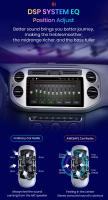 AWESAFE inalámbrico CarPlay Android Auto Radio para VW Volkswagen Tiguan 2006 2007 2008 2009 2010 2011 2012 2013 2014 2015 2016 coche reproductor multimedia GPS 2 din autoradio volante controles RDS Bluetooth - details 16