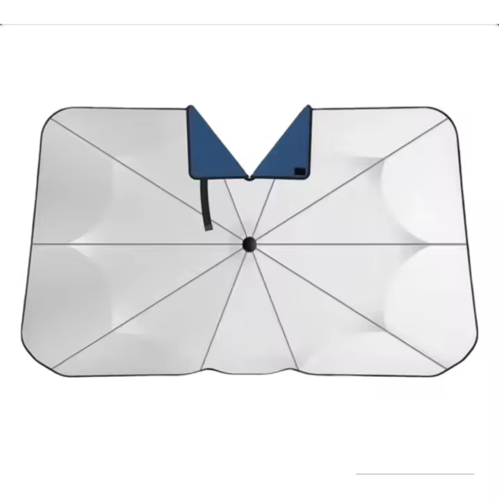 Manalex. Parasol plegable para el coche con funda para guardar - 1