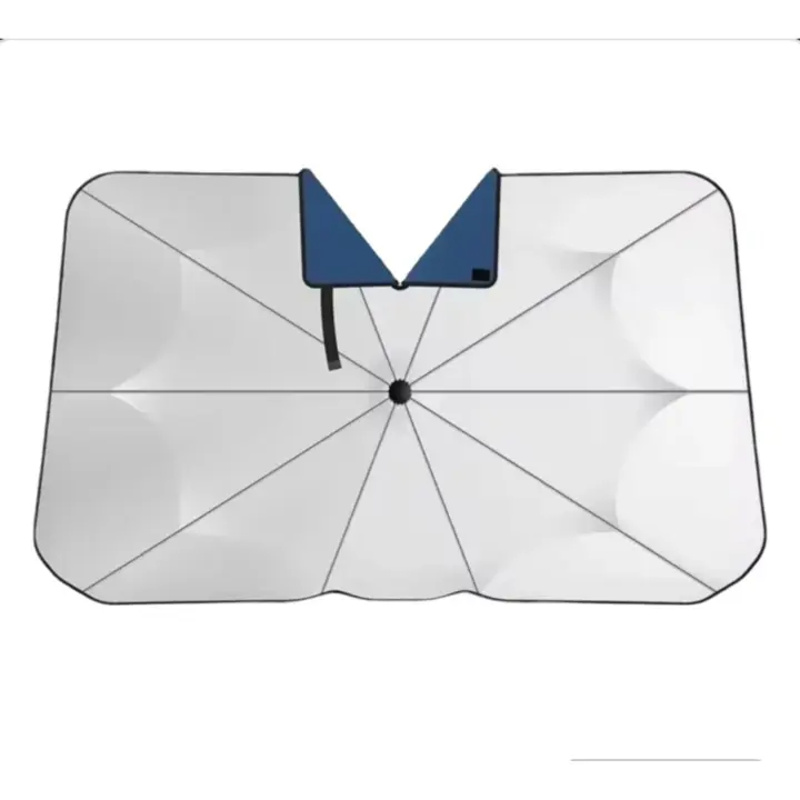 . Parasol plegable para el coche con funda para guardar - 1