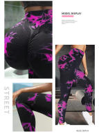 Leggings Deportivos Para Mujer Push-Up Yoga Shaper Leggings Cintura Alta Levantador De Glúteos Sin Costuras Opacas Para Gimnasio Fitness - details 3