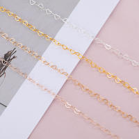 Cadena De Corazón De Cobre 3mm Para Collar Y Pulsera DIY Metal Dorado Plata Rosa Tamaño De Cada Corazón 3mm 1 Metro Por Pieza - details 1