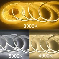 Tira LED COB Multicolor 10-1m 220V Flexible Alta Brillo 240 LEDs IC Inteligente Sin Conducteur Iluminación Lineal RA95 Para Sala De Estar - details 2