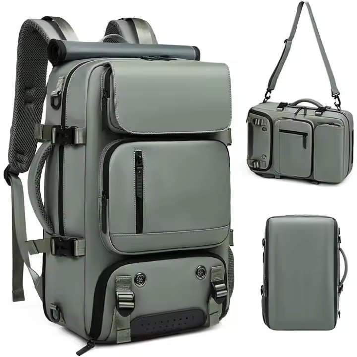 Mochila de viaje para mujeres, mochila de computadora portátil de negocios impermeable de 18 pulgadas, puerto de carga usb con bolsa de zapatos, mochila de senderismo - 1