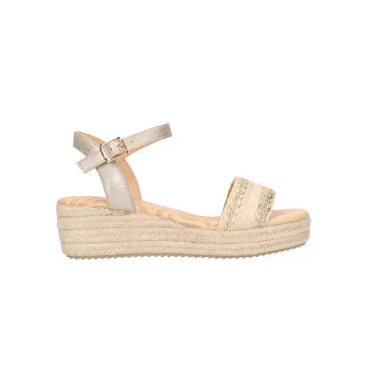 Sandalias Planas Mustang 59906 Mujer Natural - 1