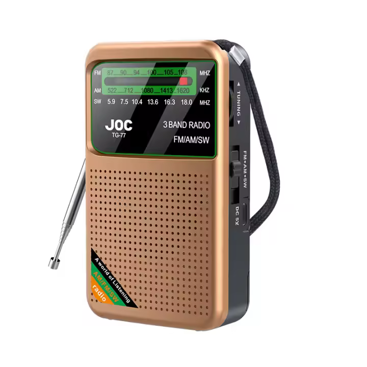 Mini portátil Mini Radio FM Am transistores con excelente señal de bolsillo por Pilas AA (no incluidas) - 1