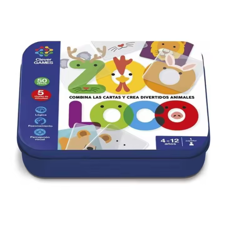 JUEGO INTELIGENTE ZOOLOCO CAJA METAL DE IMAGILAND - 1