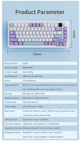 Teclado Mecánico De Juegos AJAZZ AK820 MAX RGB Bluetooth Sin Cables Con Perilla 82 Teclas Keycaps PBT Para PC Portátil - details 15