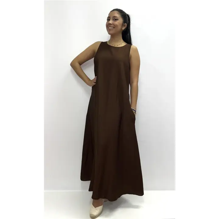 Vestido Chari Marron - 1