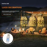 Luces LED USB De Fuego De Artificio Para Jardín Impermeables Decoración De Navidad Para Césped Patio Casa De Madera Arbolillo - details 9
